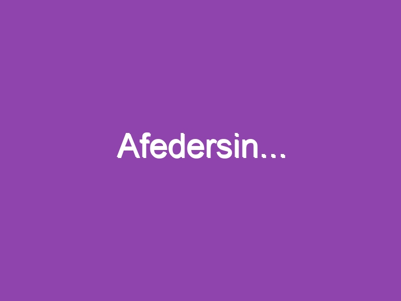 Afedersin…