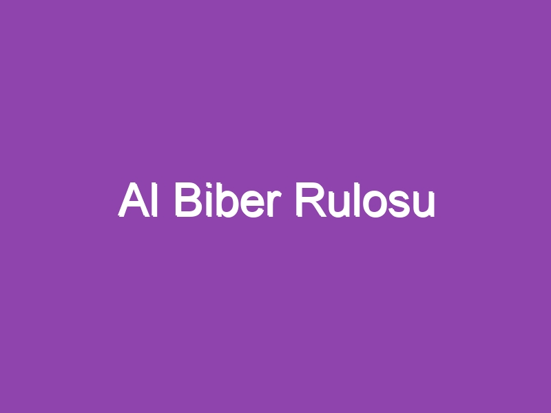 Al Biber Rulosu