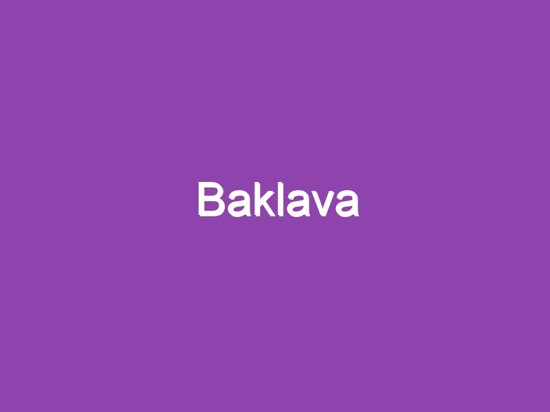 Baklava