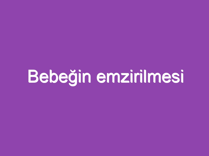 Bebeğin emzirilmesi