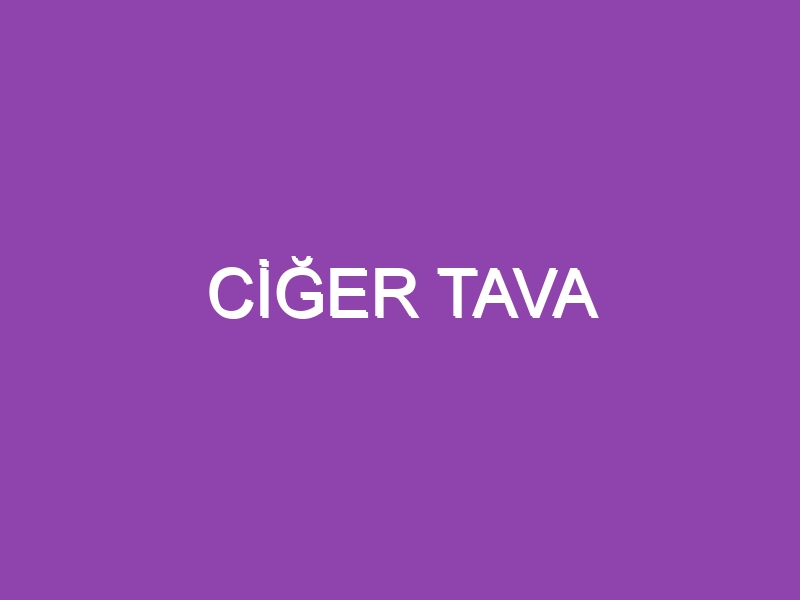 CİĞER TAVA