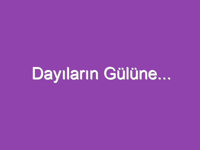 Dayıların Gülüne…