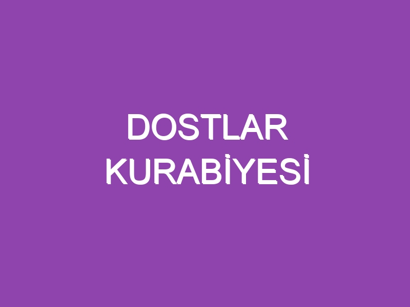 DOSTLAR KURABİYESİ