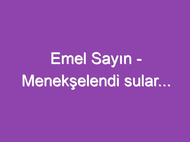 Emel Sayın – Menekşelendi sular…