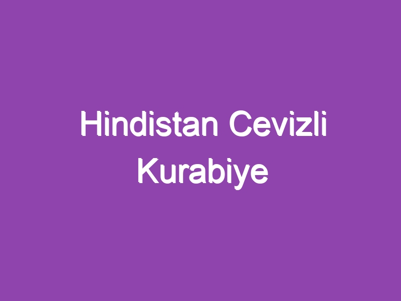 Hindistan Cevizli Kurabiye