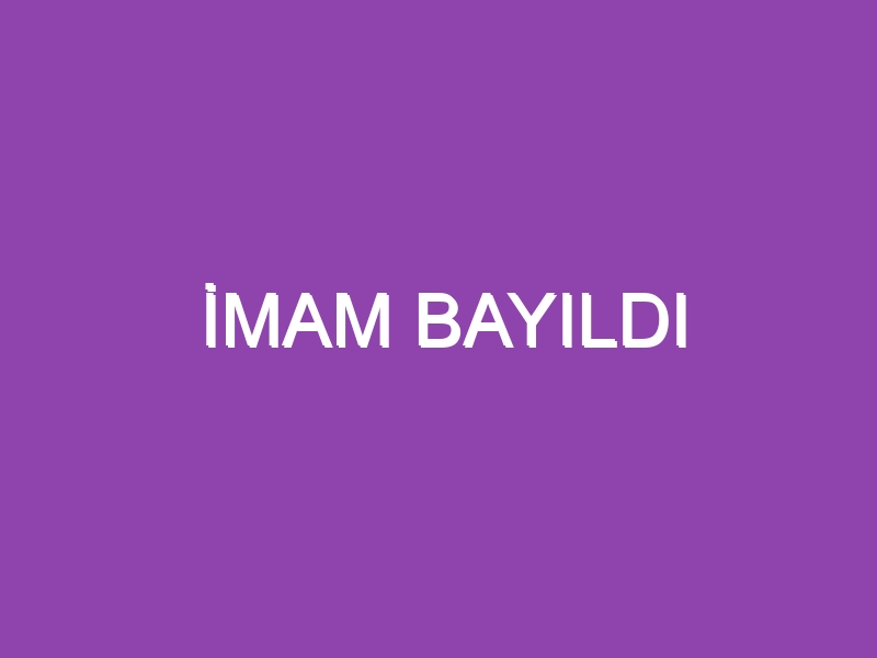 İMAM BAYILDI