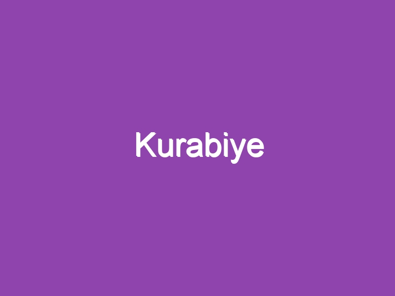 Kurabiye