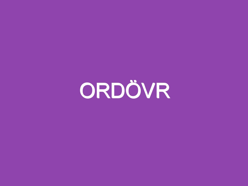 ORDÖVR