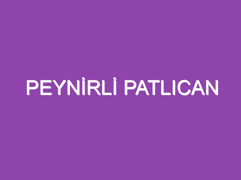 PEYNİRLİ PATLICAN