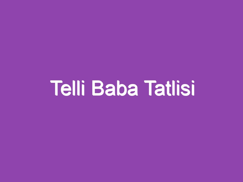 Telli Baba Tatlisi