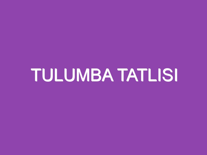 TULUMBA TATLISI