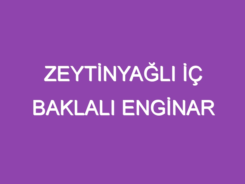 ZEYTİNYAĞLI İÇ BAKLALI ENGİNAR