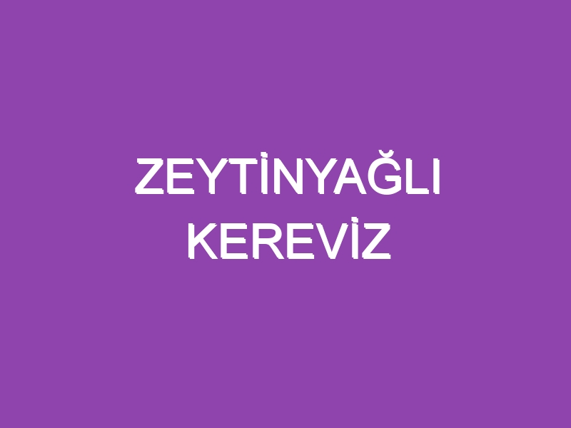 ZEYTİNYAĞLI KEREVİZ