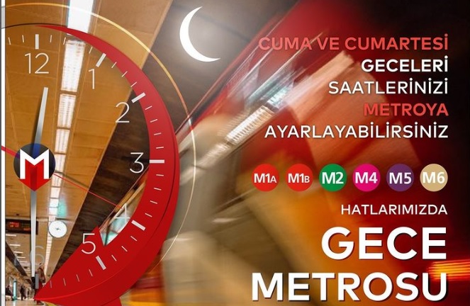 Metro Kaça Kadar Açık İstanbul’da Gece Ulaşımı