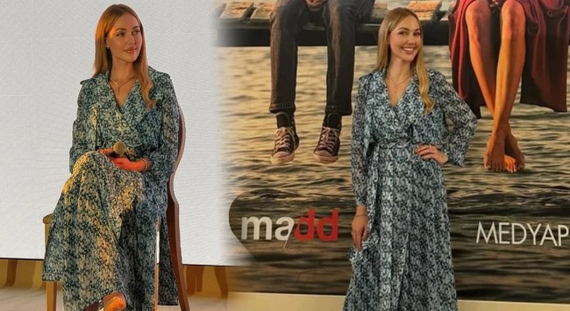 Meryem Uzerli, Cannes MIPCOM Fuarı’nda zarif stiiliyle büyüledi